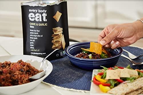 Every Body Eat Every Body Eat Chive & Garlic Snack Thins, Gluten & Dairy Free, Vegan (1 Pack)