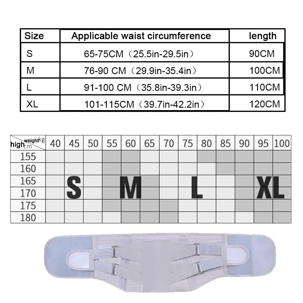 XWSM Back Brace for Lower Back Pain, Back Support Belt for Women Men, Breathable Lower Back Brace Lumbar Support Belt Lower Back Pain Relief, Herniated Disc Support (Color : A, Size : X-Large)