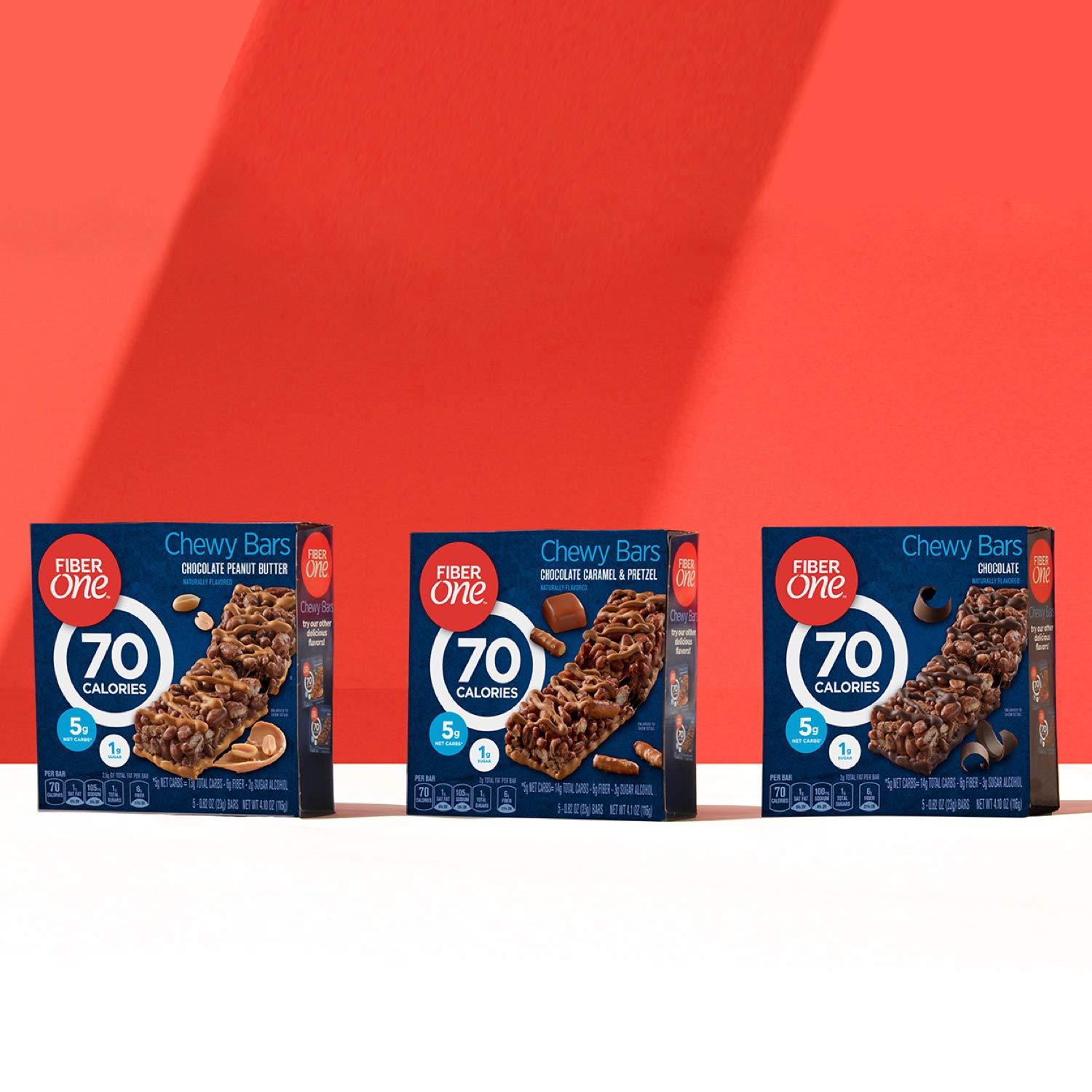 Fiber One Fiber One 70 Calorie Chocolate Caramel & Pretzel, 5 Bars