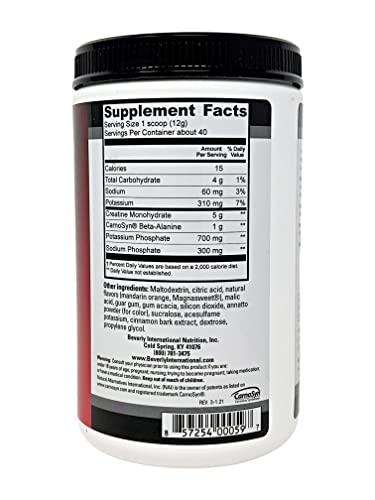 Beverly International Beverly International Creatine Select with Phosphates, 40 servings. A Fail-Proof Creatine Monohydrate Formula. Boost Muscle Size, Strength, Endurance and Recovery. For Men and Women. Tastes like Tang!