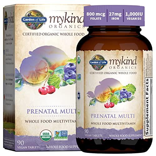 Garden of Life Garden of Life Womens Prenatal Multivitamin with Vitamin D3, B6, B12, C & Iron & - Dr. Formulated Probiotics Once Daily Prenatal