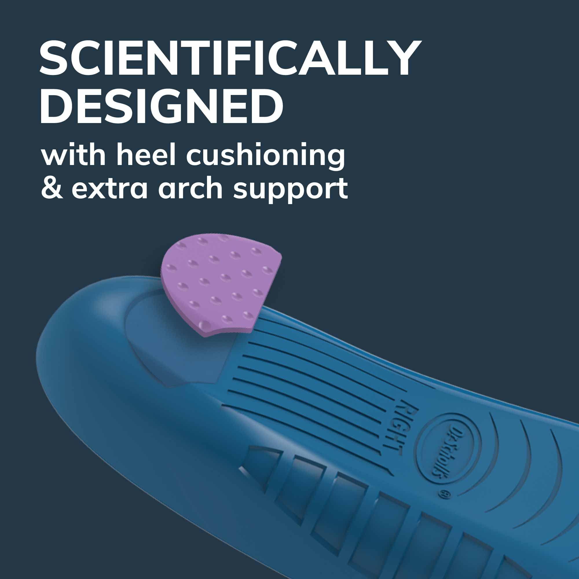 Dr. Scholl\'s Dr. Scholl\'s Heel & Arch All-Day Pain Relief Orthotic Insoles, Length Shoe Inserts, Women Size 6-10, 1 Pair