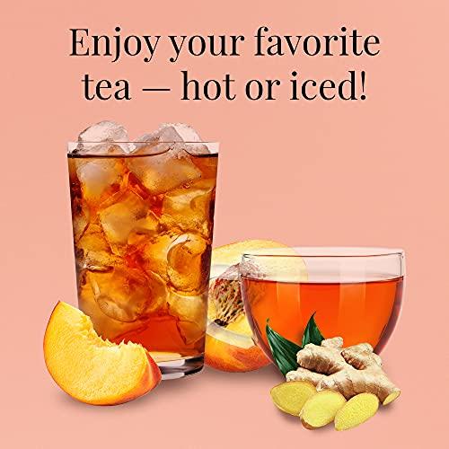 The Republic of Tea The Republic of Tea Ginger Peach Black Full-Leaf Loose Tea 3.5 oz Tin, Steeps 50 Cups | Caffeinated