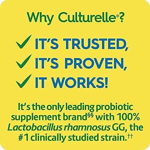 Culturelle Culturelle Health & Wellness Daily Probiotic Supplement For Men & Women, Helps Support Your Immune System, Occasional Diarrhea, Gas & Bloating, 15 Billion CFUs, Non-GMO, 50 Count