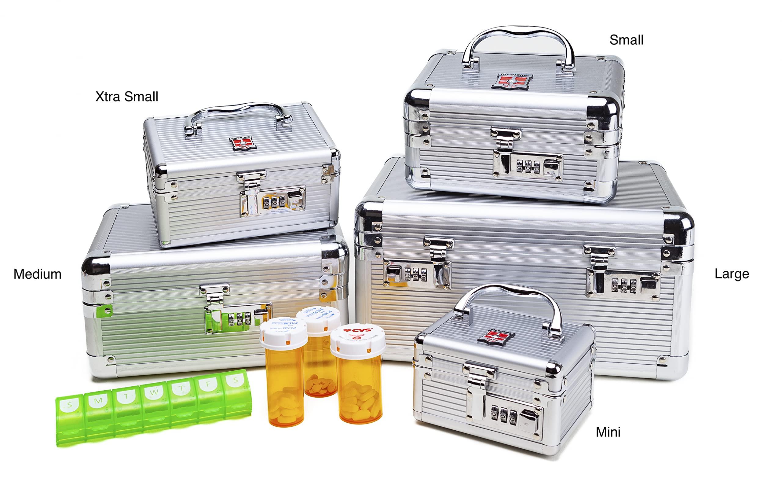 MEDICINE RX SAFE MEDICINE RX SAFE Medication Carrying Case - Mini_Silver