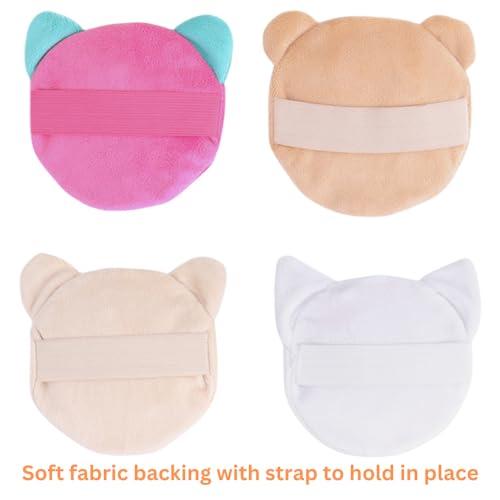 FOMI FOMI Ultra Strong Kids Hot Cold Ice Packs | 4 Pack | Soft Colorful Sleeves | Animal Designed Children Gel Bead Wrap | Pain Relief for Kids Boo Boos, Fever, Headaches | Strap to Hold in Place