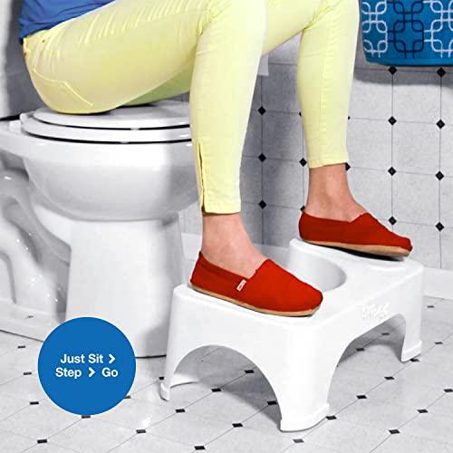 Step and Go LLC Step and Go Toilet Stool 7" - Bathroom Squat Stool