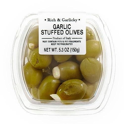 Fresh Pack Fresh Pack Garlic Stuffed Olives, 5.3 oz, 12 Pack