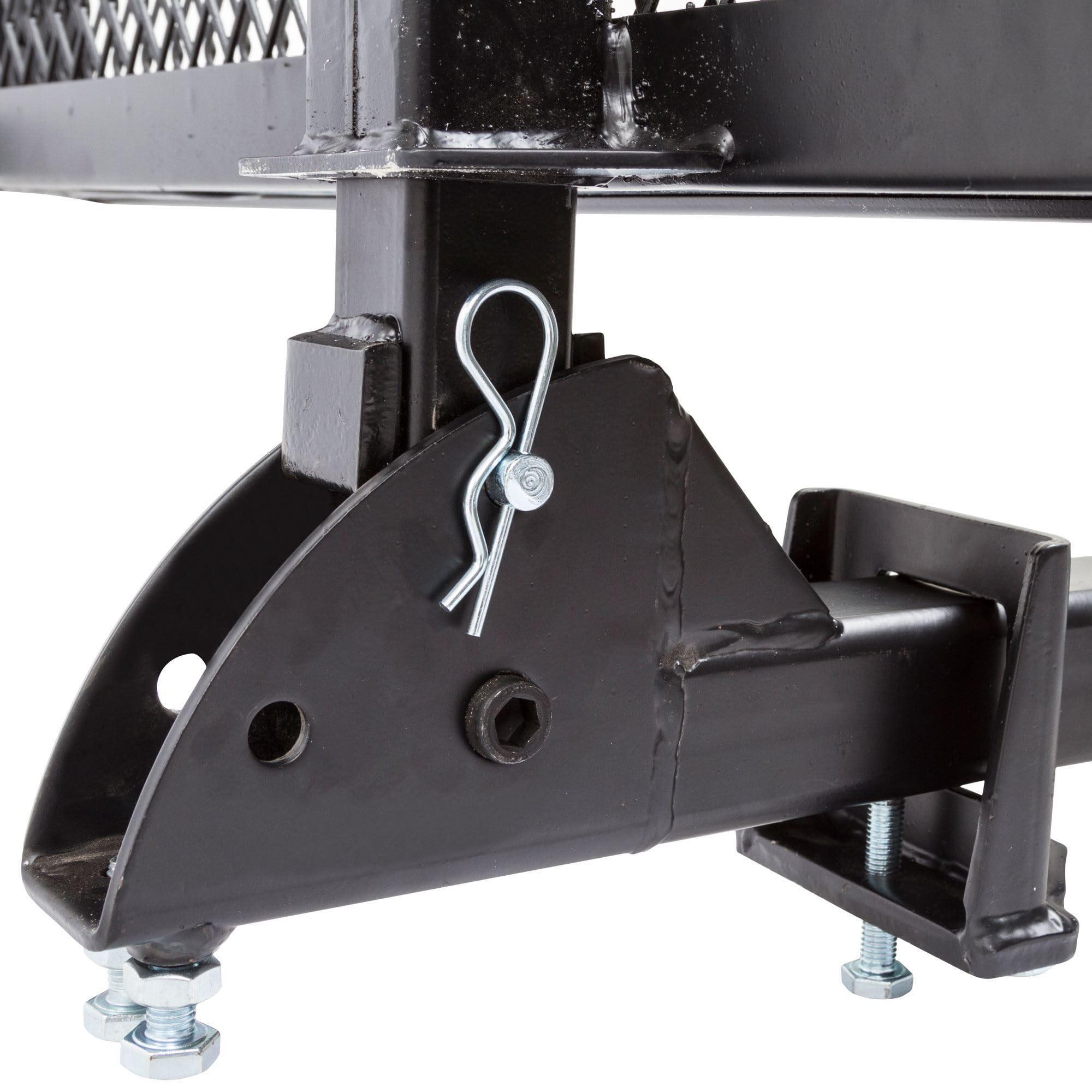 Silver Spring Silver Spring 48" x 27.75" Folding Steel Scooter Wheelchair Carrier w/42" Ramp, 500 lb. Cap, Hitch Mount