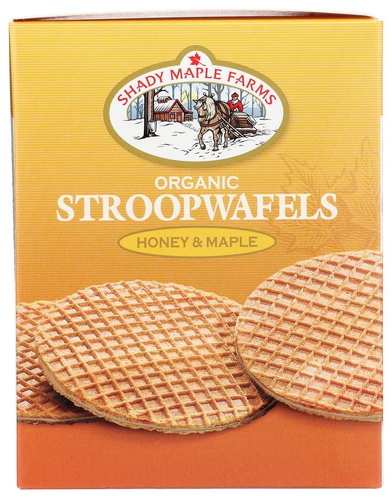 Shady Maple Shady Maple Farms Organic Stroopwafel Cookie-Waffles- Honey and Maple, 8.5-Ounce Box
