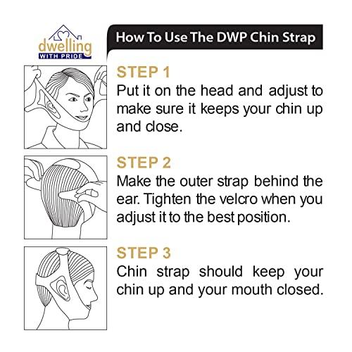 Dwelling With Pride Anti Snore Chin Strap | Anti-Dry Mouth Chin Strap for CPAP Users | Stop Noise | Snoreless Sleeping Solution for Men and Women | Breathing Aid for Snoring