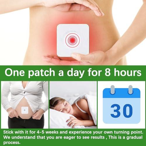 BENJEN Mugwort Belly Patch,30Pcs Natural Wormwood Essence Pills and 30Pcs Belly Sticker, Moxa Hot Moxibustion Navel Wormwood Sticker (30)