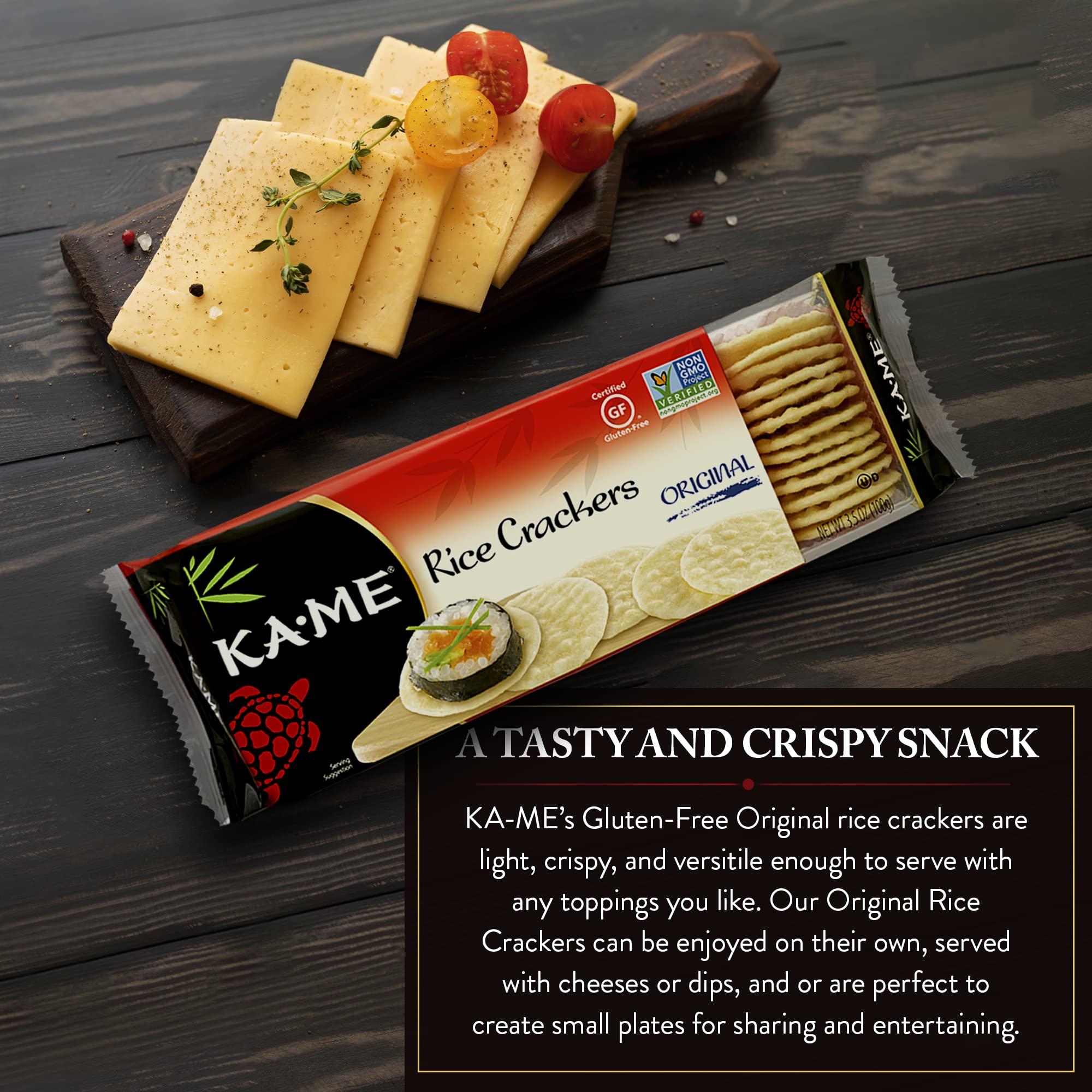 KA-ME Ka Me, Crackers Plain Rice, 3.5 Ounce