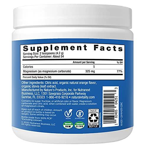 Natural Vitality NATURAL VITALITY Orange Flavor Magnesium Anti-Stress Drink Mix, 8 OZ