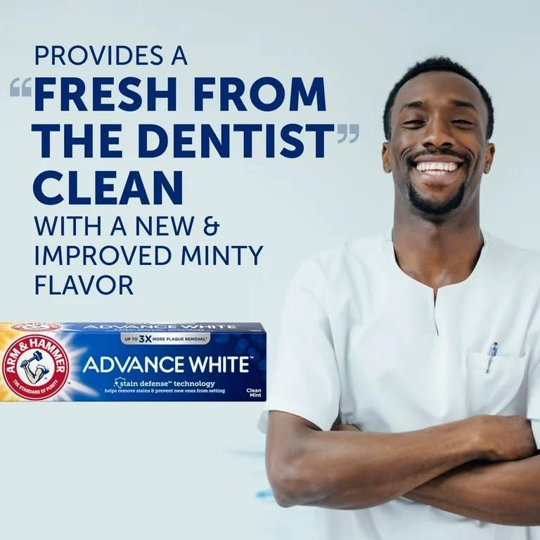 Arm & Hammer Arm & Hammer Advance White Toothpaste, Clean Mint, 6.0 OZ (170 g) - 1 Count