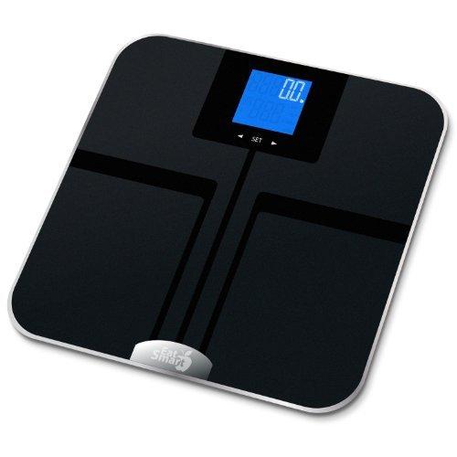 EatSmart EatSmart Digital Body Fat Scale with Auto Recognition Technology, Black