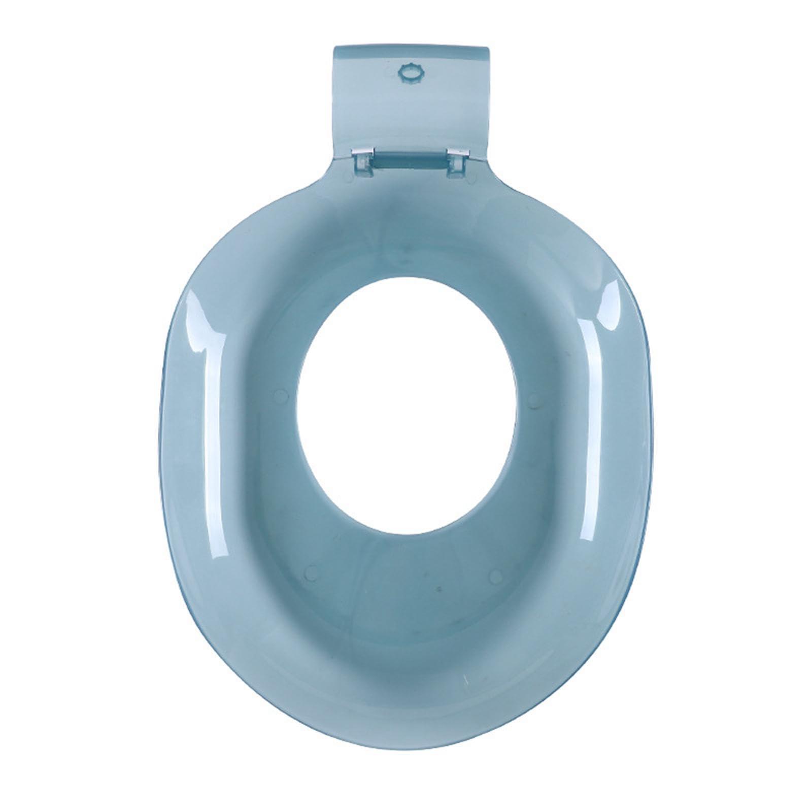 Generic Sitz Bath for Toilet Seat Perineal Soaking Bath Reusable Anti Over Universal Sitz Bath Tub Sitz Bath for Postpartum Care for Elderly, blue