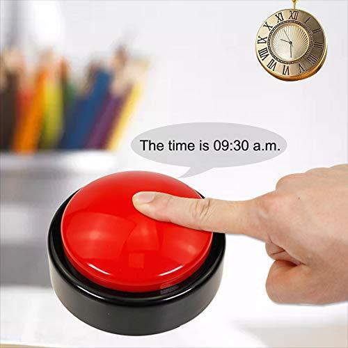 Cover Large Talking Clock for Visually impaired- Telling Time, Date and Week of Day, Perfect for The Blind, Elderly or Visually impaired-Upgrade Version (Green+Black) (RED+Black)