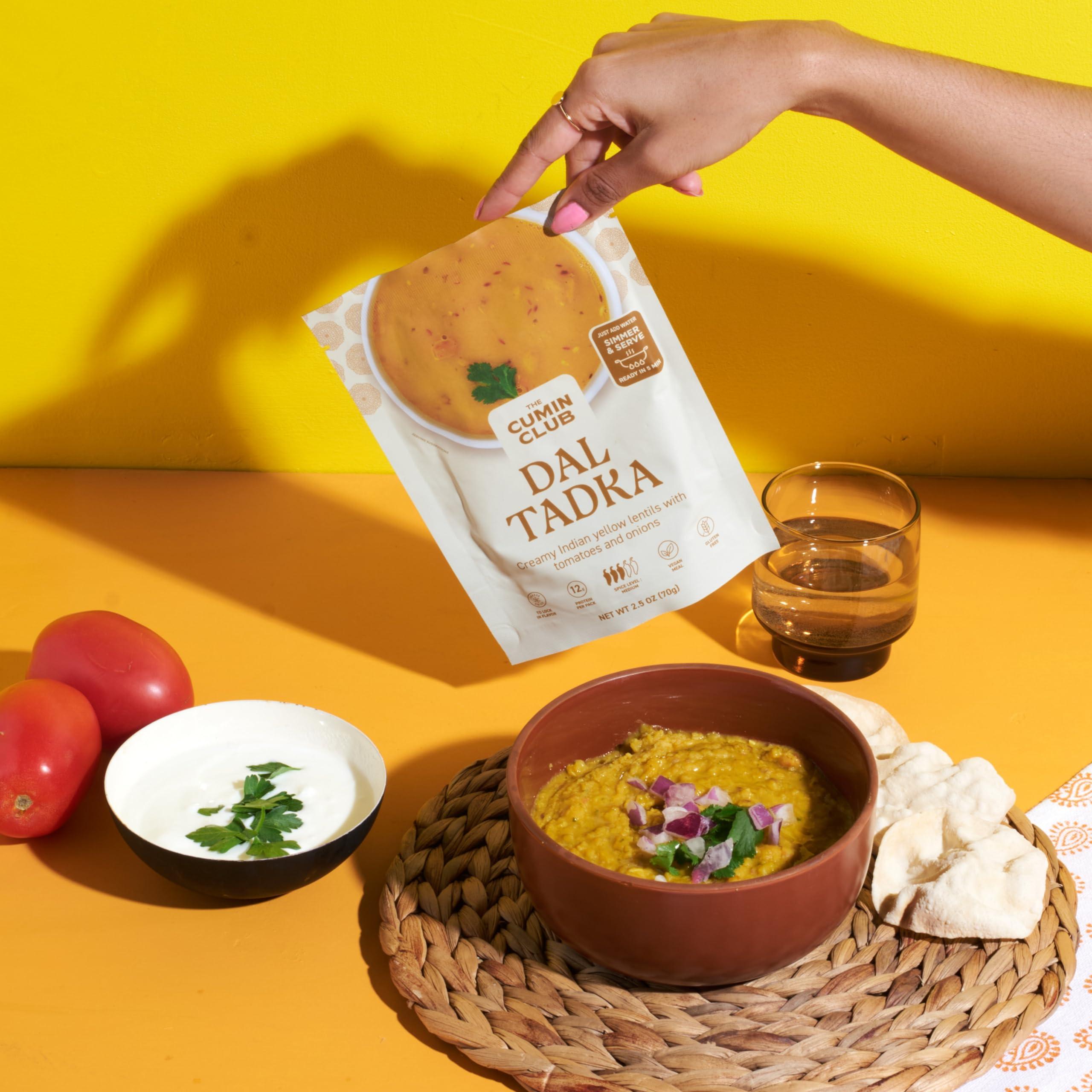 the cumin club The Cumin Club Indian Meal Kit - Easy, Healthy, and Irresistibly Flavorful - Instant Meals Effortless Cooking & Wholesome Goodness - Ready to Eat Indian Food (Pack of 8)