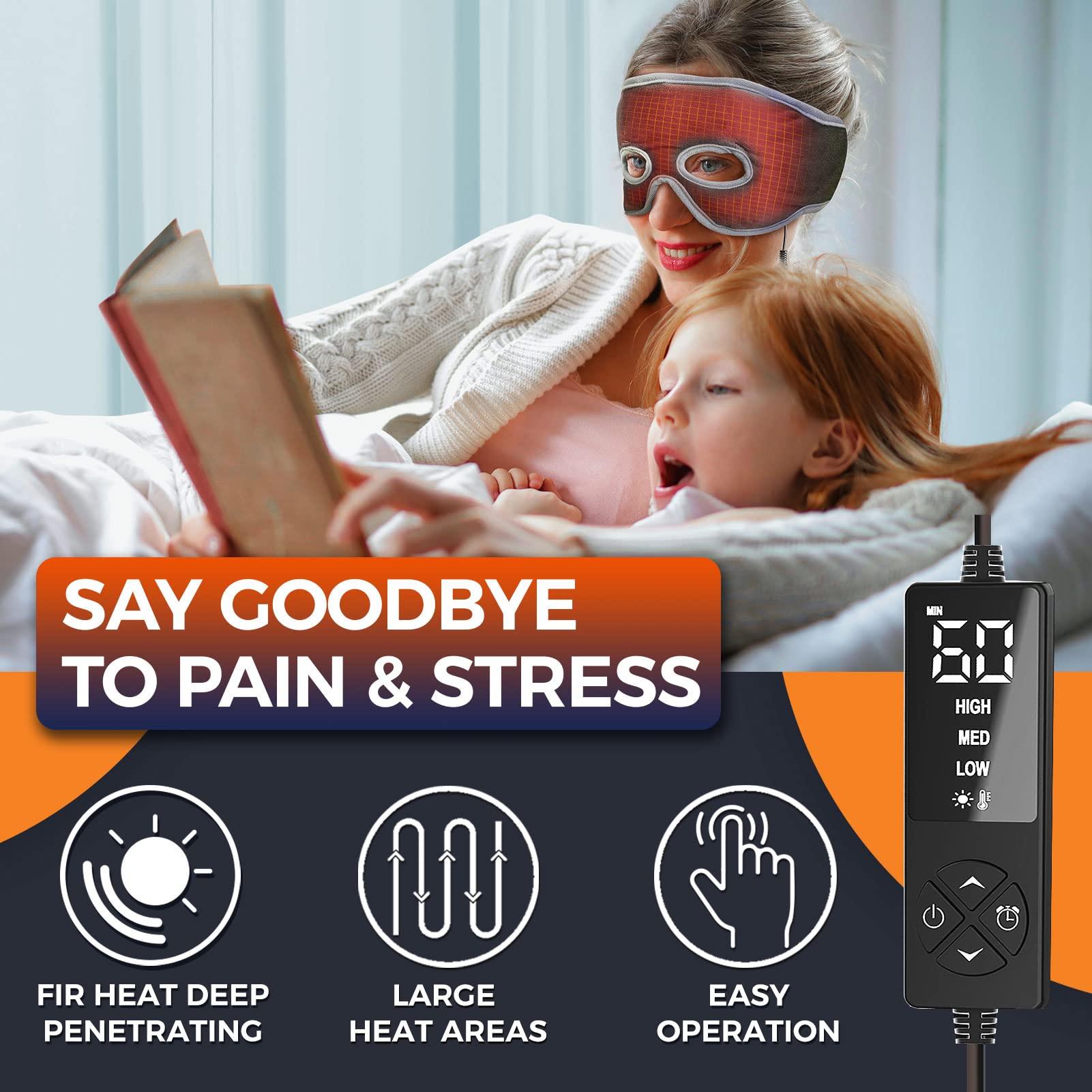 ELEKHEAL ELEKHEAL Sinus Relief Mask with 3 Heat Settings for Sinus Pressure Relief, Face Heating Pad for Face, Sinusitis, Tension Headache Relief