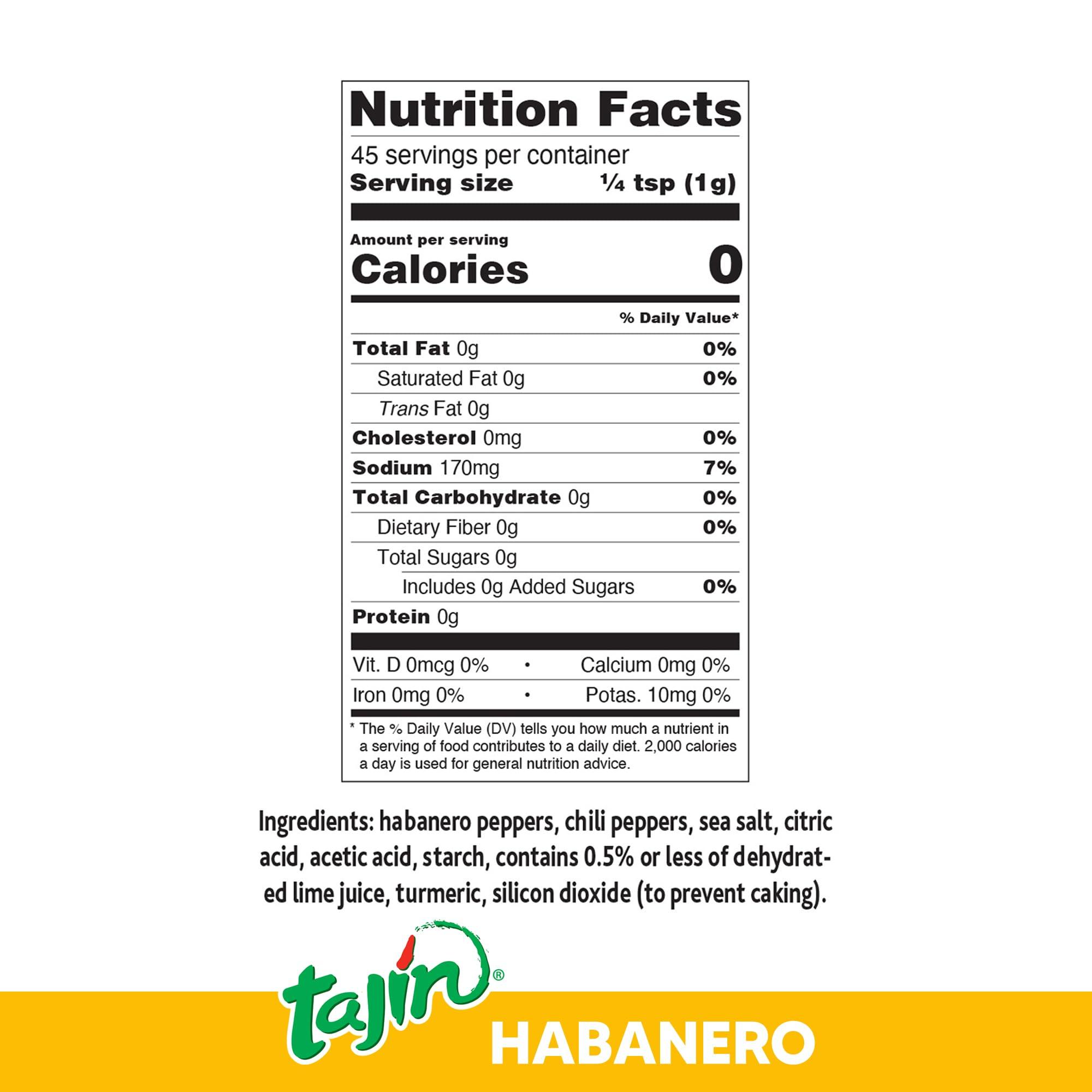 Tajin Tajín Habanero Seasoning 1.6 oz (Pack of 24)