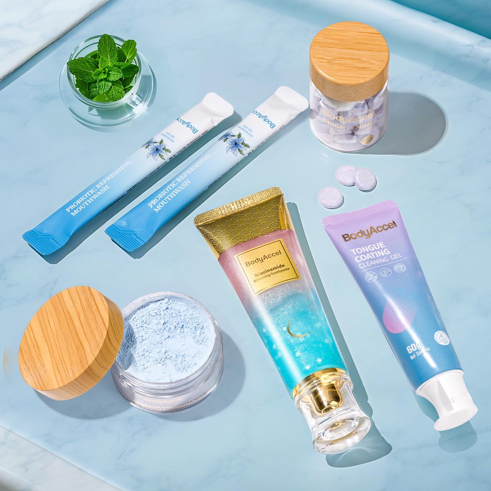 BodyAccel BodyAccel Niacinamide Whitening Toothpaste, BodyAccel Toothpaste, Niacinamide Intensive Whitening Toothpaste, Niacinamide Toothpaste, Stain Removal Toothpaste Natural, Fresh Breath (2)