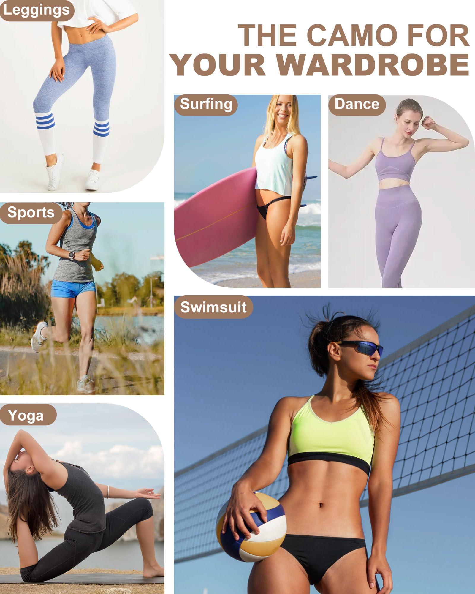 CICKEE CICKEE Camel-Not Camel Toe Concealer Silicon Insert - Seamless Camel Toe Hider Stopper Cover Pack No Camel Toe Underwear Guard Anti Cameltoe Pad for Women - 4 Pack Transparent & Nude