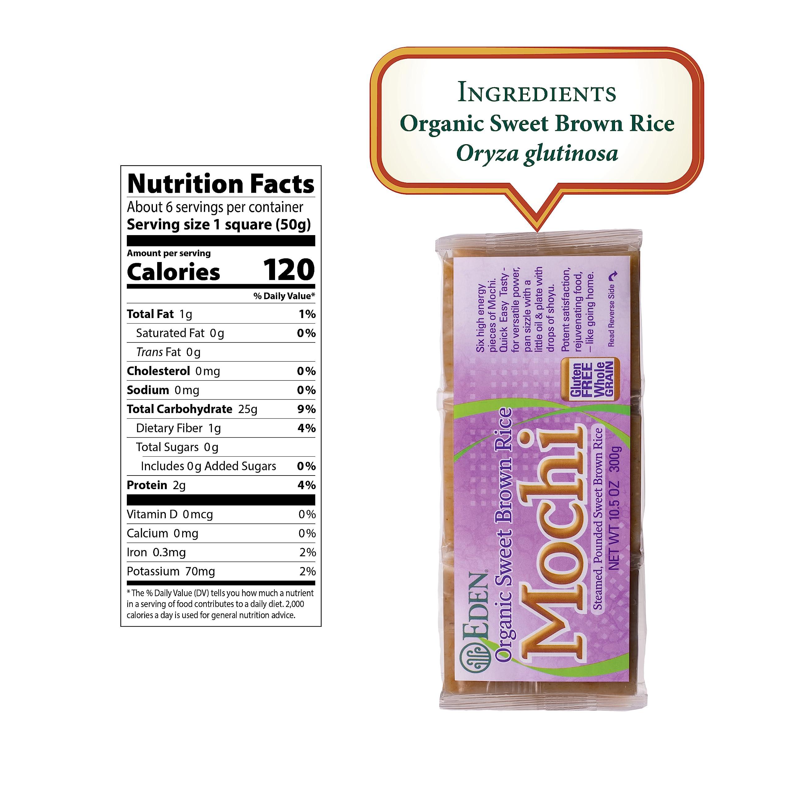 Eden Eden Organic Sweet Brown Rice Mochi, Traditionally Made in Japan, Whole Grain, Macrobiotic, 10.5 oz