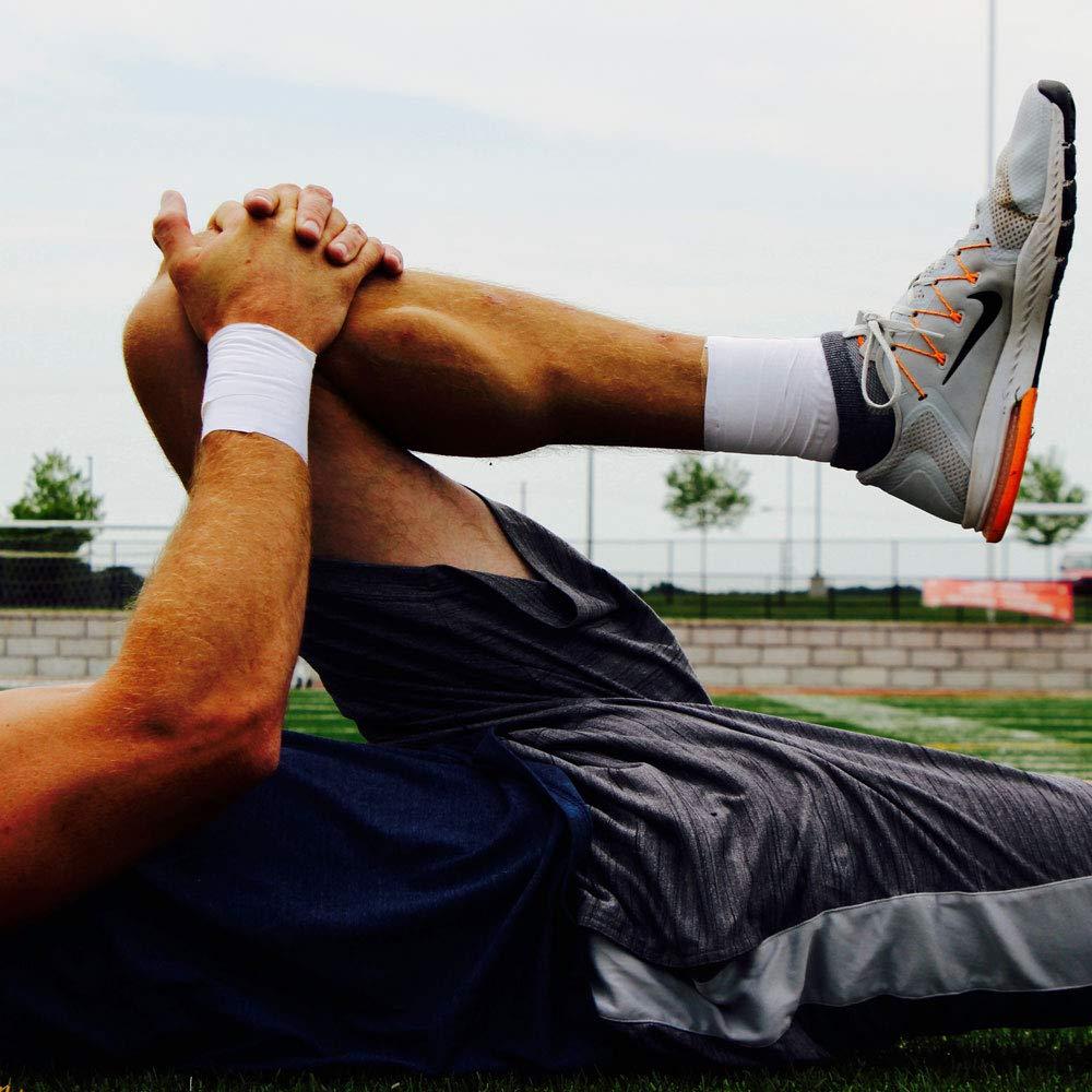 Howies Howies White Athletic Tape Bulk - 8 Rolls 1\" x 15yd Pro Grade Strength Sports Tape, Easy Tear, No Sticky Residue! Single Roll Premium Quality for Athletes and Medical Trainers (45 Feet)