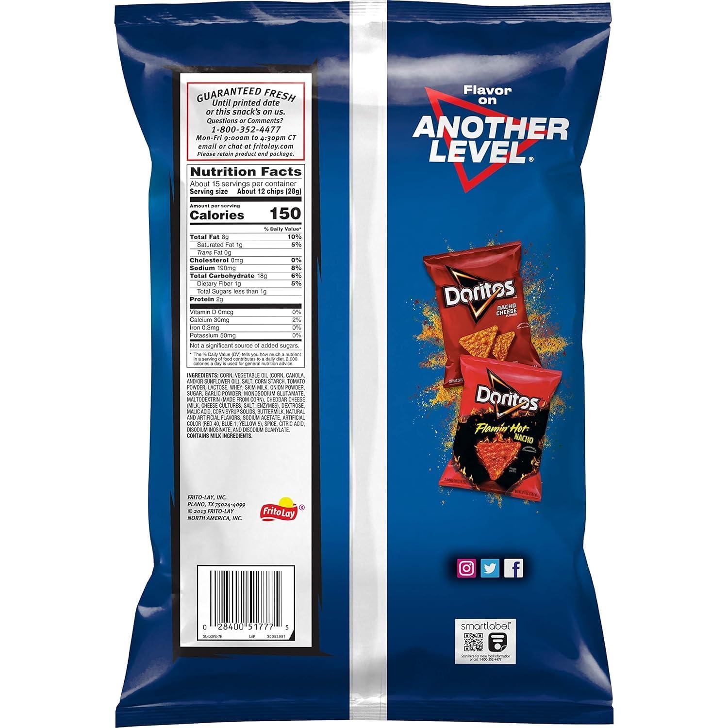 Doritos Doritos Tortilla Chips Cool Ranch Flavored Snack, Party Size, 14.5oz Bag