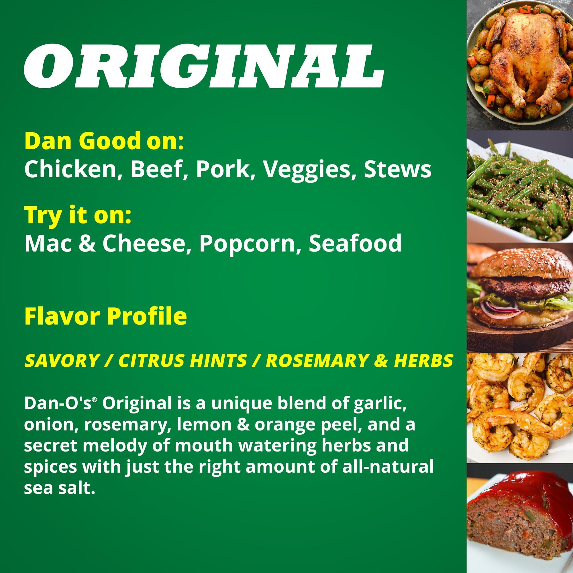 Dan-O\'s Dan-O\'s Original Seasoning - for Chicken, Meats, Veggies - Savory - All-Purpose, All-natural, 0 Sugar, 0 Calorie Seasoning for Cooking Anything for Dantastic Flavor - Online Exclusive (2.5 oz) 2 Pack