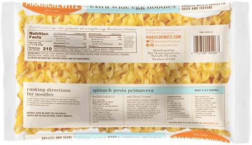 Manischewitz Manischewitz Traditional Extra Wide Egg Noodles 12oz (3 Pack), Homestyle Taste & Texture, Premium Enriched, Low Sodium, No Preservatives