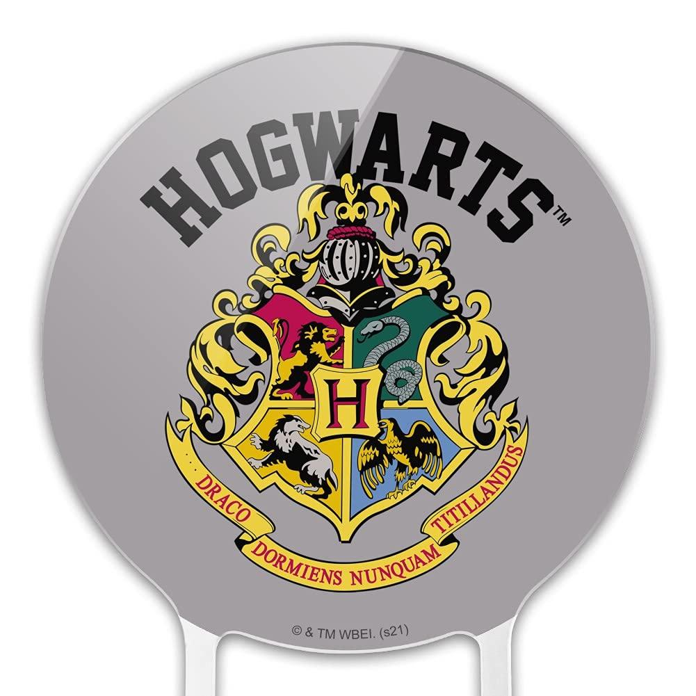 GRAPHICS & MORE Acrylic Harry Potter Hogwarts Crest Cake Topper Party Decoration for Wedding Anniversary Birthday Graduation