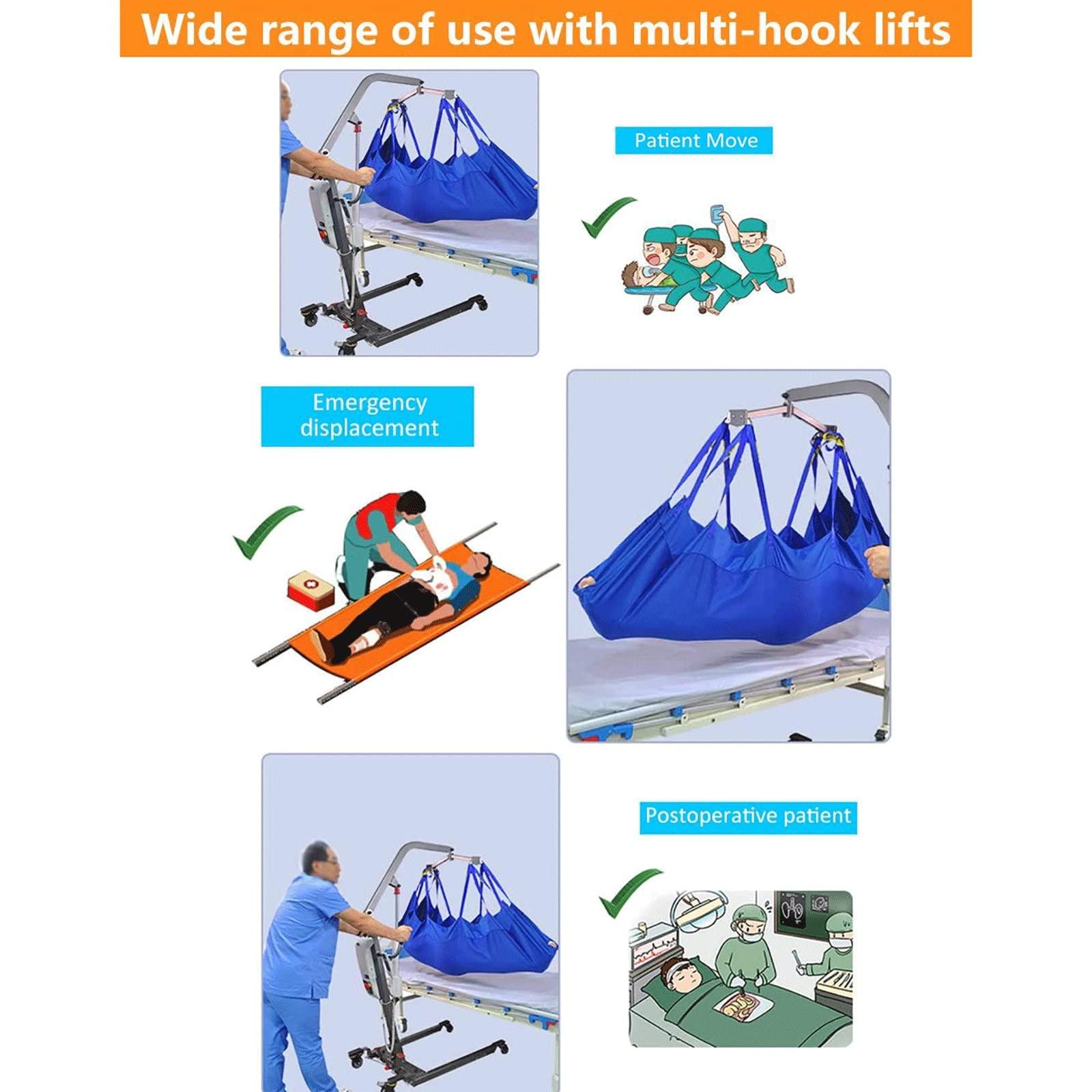 DATEN DATEN Patient Lift Sling, Patient Hoist Sling Stair Transfer Belt Full Body Patient Lifting Harness Medical Lift Equipment for Elderly Disabled
