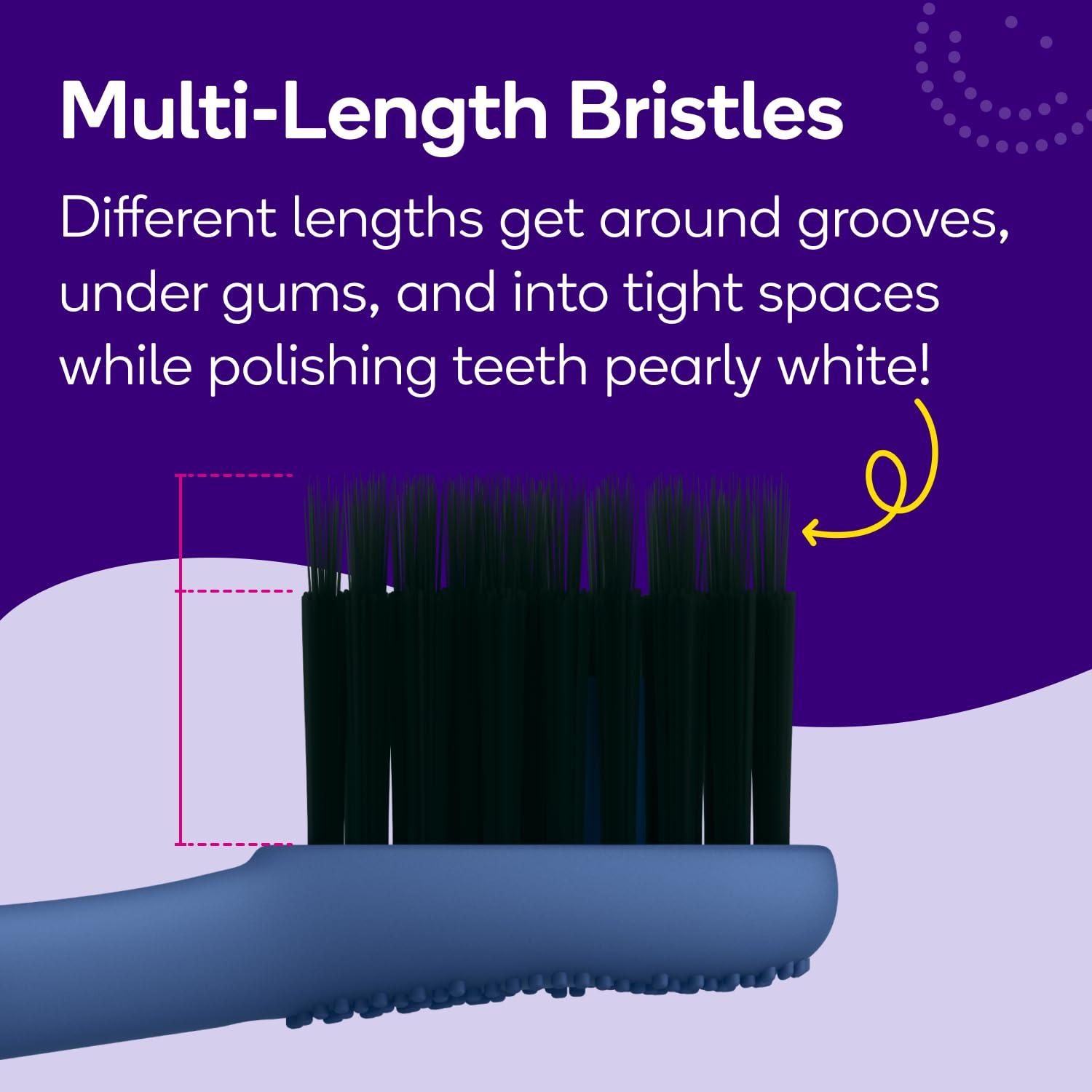 Burst BURST Pro Sonic Electric Toothbrush Genuine Replacement Heads (Cobalt Blue/3 Pack) | Soft Bristles for Deep Clean, Stain & Plaque Removal