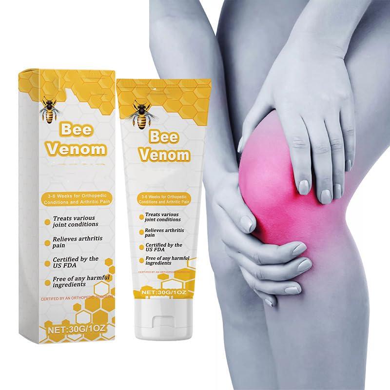 Hlonns Hlonns New Bee Venom Joint and Bone Gel, Bee Venom Gel, New Bee Extract, Bee Venom Honey Cream for Knee and Hands (3boxes)