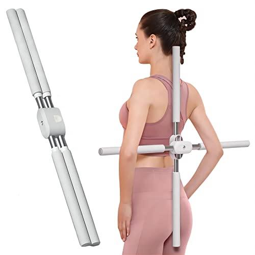 Adontze Back Brace and Posture Corrector for Women and Men, Adjustable And Lightweight Posture Corrector Back Support, Scoliosis and Hunchback Correction, Relief Back Pain, Yoga Stick Stretching Tool