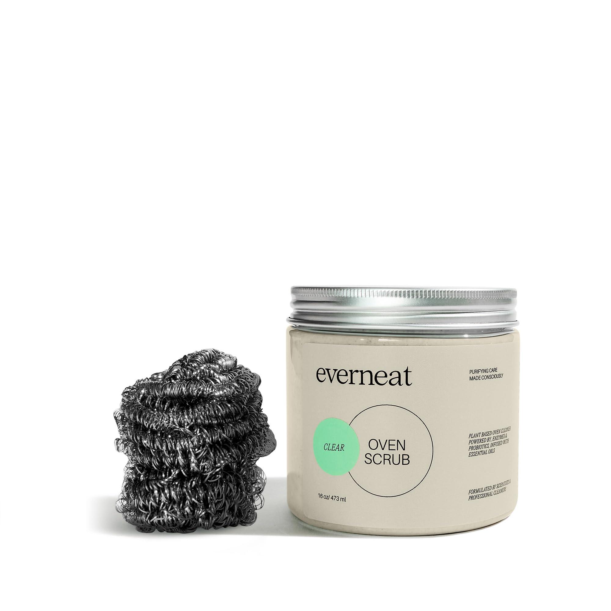 Everneat Everneat Oven Scrub (16oz): Natural Oven Cleaner and Kitchen Cleaner | Heavy Duty Oven Cleaner & Oven Rack Cleaner Kit | Fume-free & Safe to Clean All Ovens (Unscented)