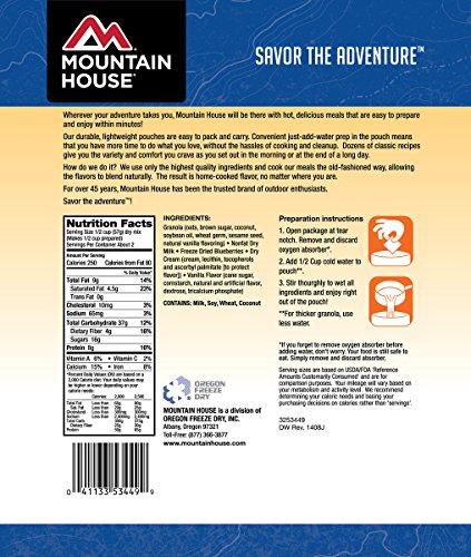 Mountain House Mountain House Granola with Milk and Blueberries