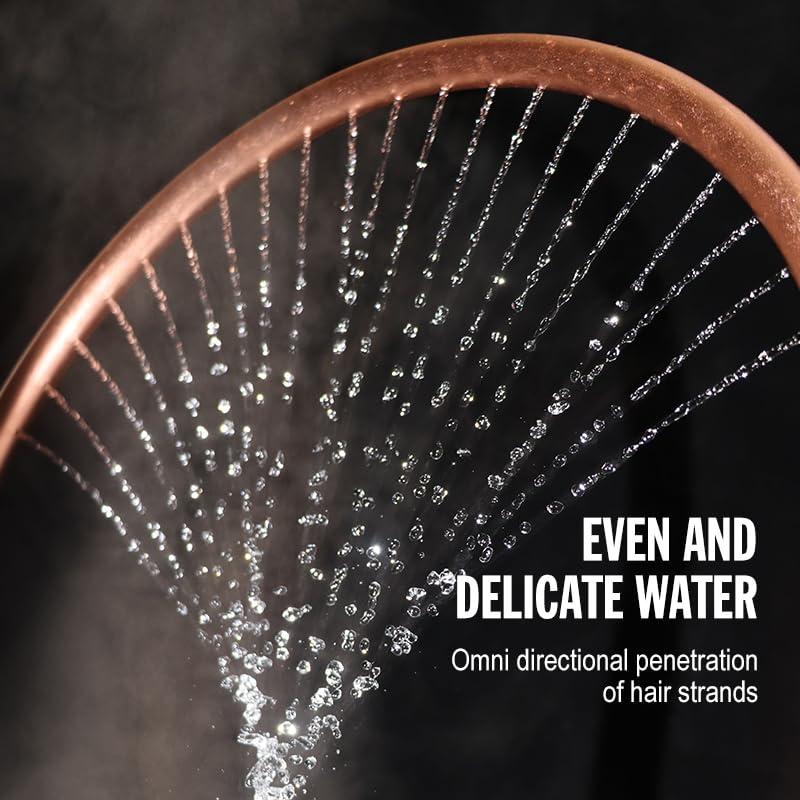 YOYO PLUS Generic Hair Spa Waterfall Portable and removable Water Therapy Waterfall Outlet Ring Adjustable Fits 90% Shampoo Basin Bed For Salon, Gold