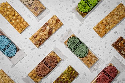 SOUTH FORTY SNACKS South 40 Snacks Mix of 6 Nut Bars, Extra Crunchy and Simple Nut Snack Bar, Nuts and Honey, Healthy Sweet Nut Clusters, Individually Wrapped Mediterranean Snacks, Natural Protein(40g Bar, Pack of 12)