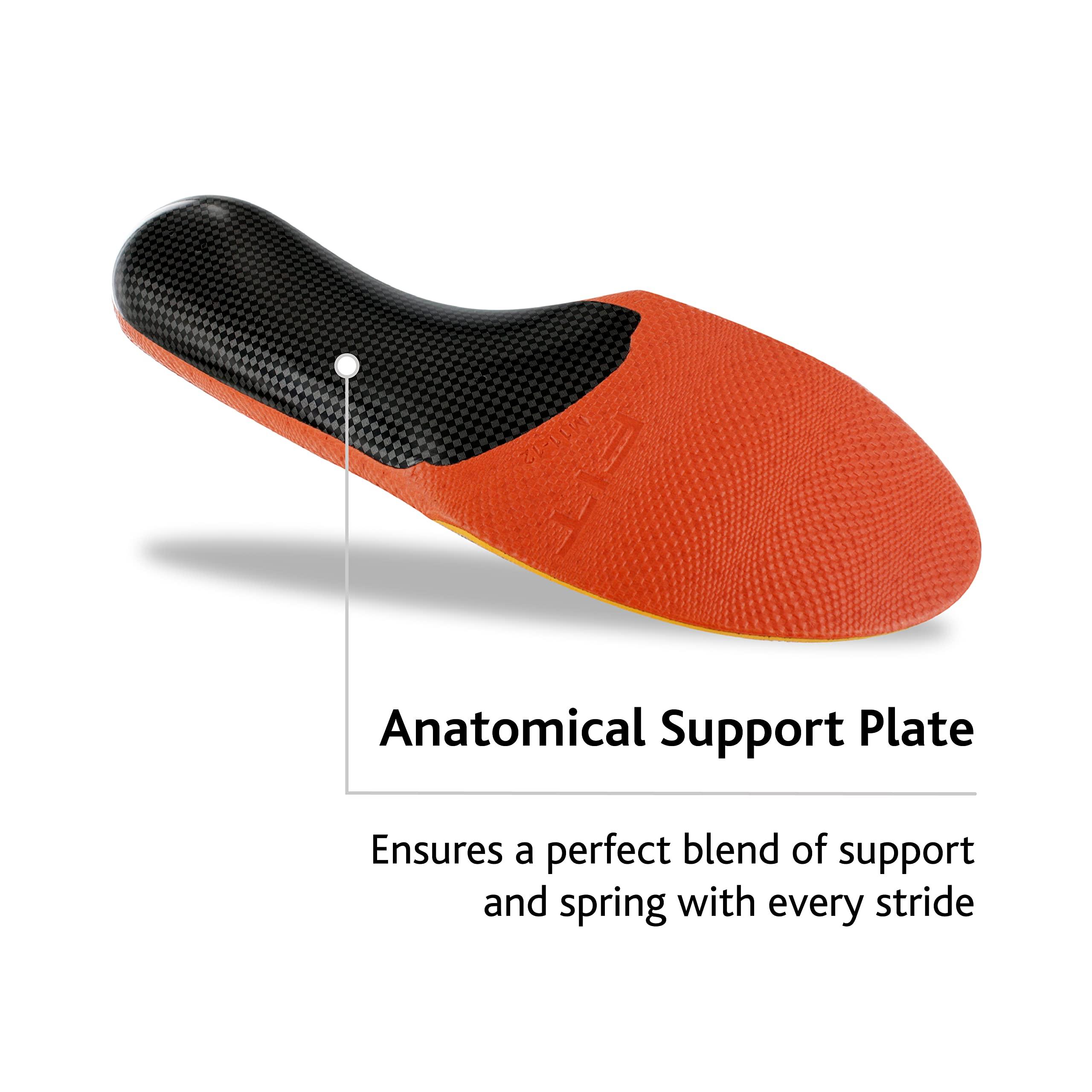 Sof Sole Sof Sole Women\'s High Arch Unisex FIT Support Insoles, Grey, Women\'s 9-10/Men\'s 7-8