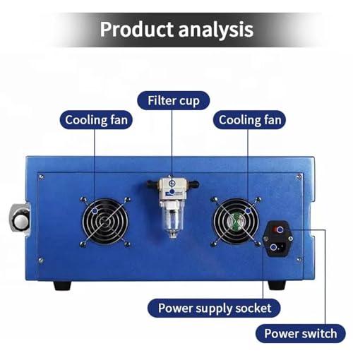 LMYYDES LMYYDES Shock Wave Therapy Machine Shockwave Therapy Machine0.5-10 Bar 1-21Hz Pneumatic Shock Wave Therapy Equipment, 53x45x42 cm