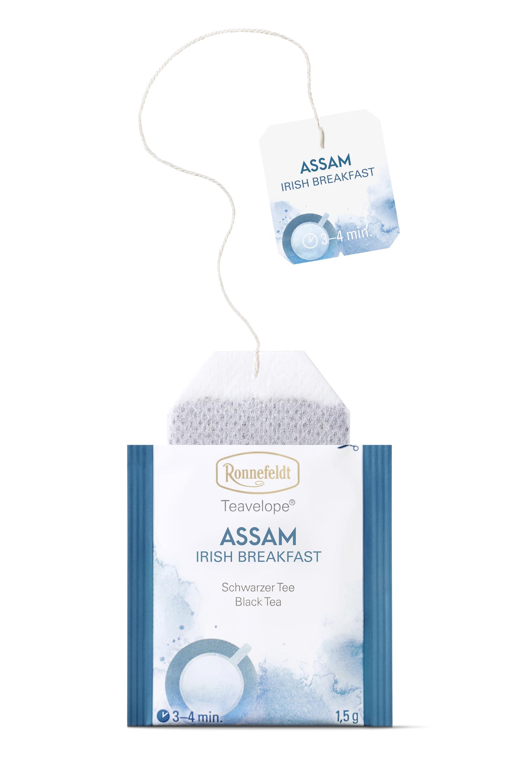Ronnefeldt Ronnefeldt Teavelope Assam - Irish Breakfast Black Tea India Summer Bags Tea Individually Wrapped, 25 Count - Strong, Smooth, Caffeinated - Hot or Iced