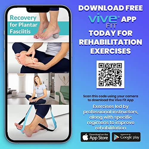 Vive Vive Multi-Loop Leg Lifter Strap (41 Inches) - Rigid for Getting in and Out of Bed, Couch, Car and Wheelchair - Hip and Knee Surgery Recovery Kit with Hand Grips - for Adults, Elderly, Women and Men