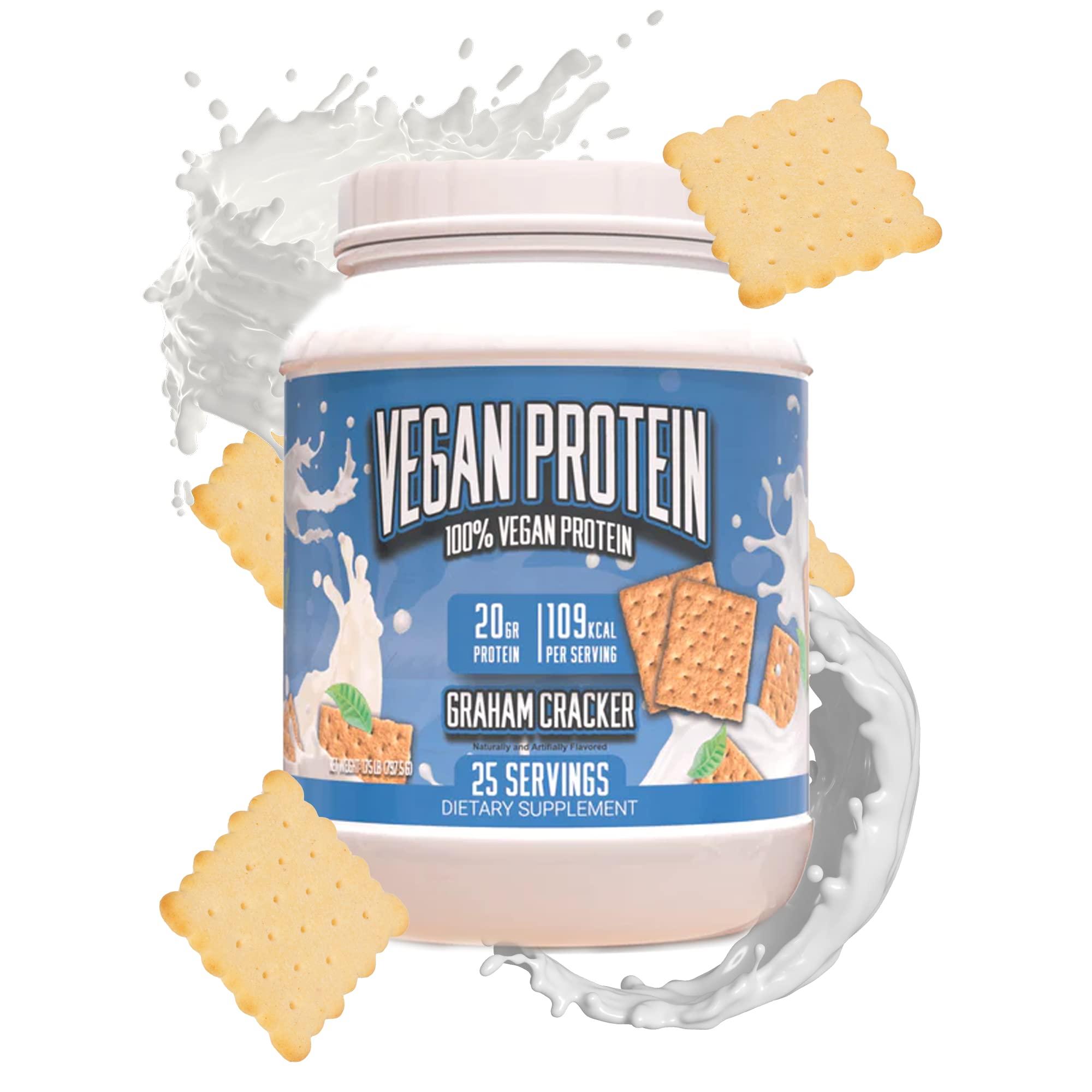 Huge Supplements Huge Supplements Vegan Protein - Superior Plant-Based Protein Powder - 20g Protein Per Serving, Gluten Free, Lactose Free & Non-GMO (Graham Cracker)