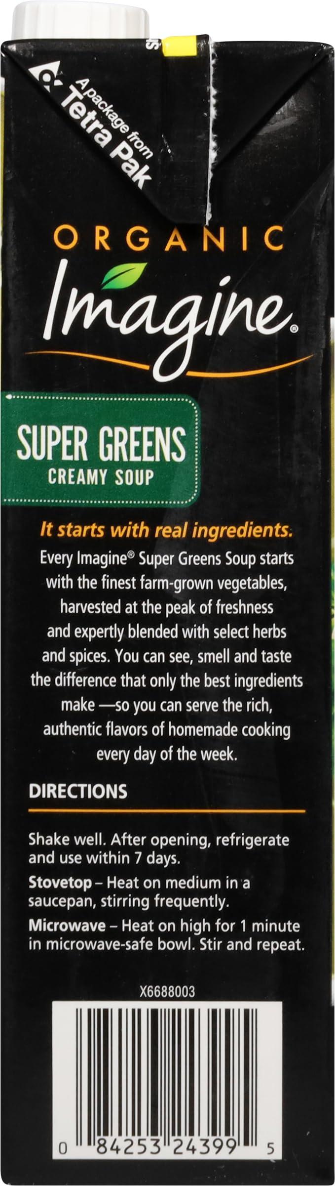 Imagine Imagine Organic Super Greens Creamy Soup 32 fl. Oz (Pack of 6)