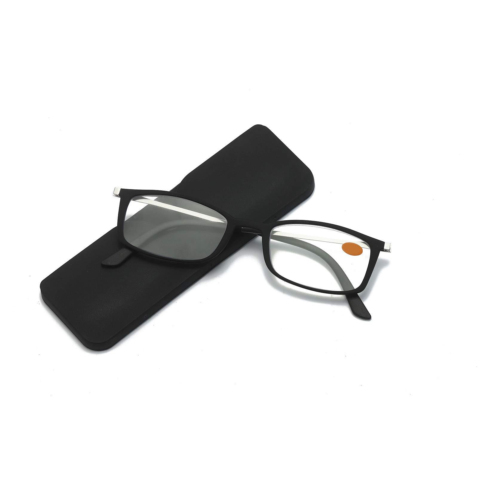 KoKoBin KoKoBin Ultra-thin anti-blue reading glasses, anti-glare glasses (Black, 1.25)