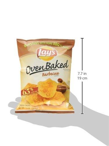 Lay's Baked, Lay\'s Barbecue Potato Crisps, 0.875 Ounce (Pack of 60)