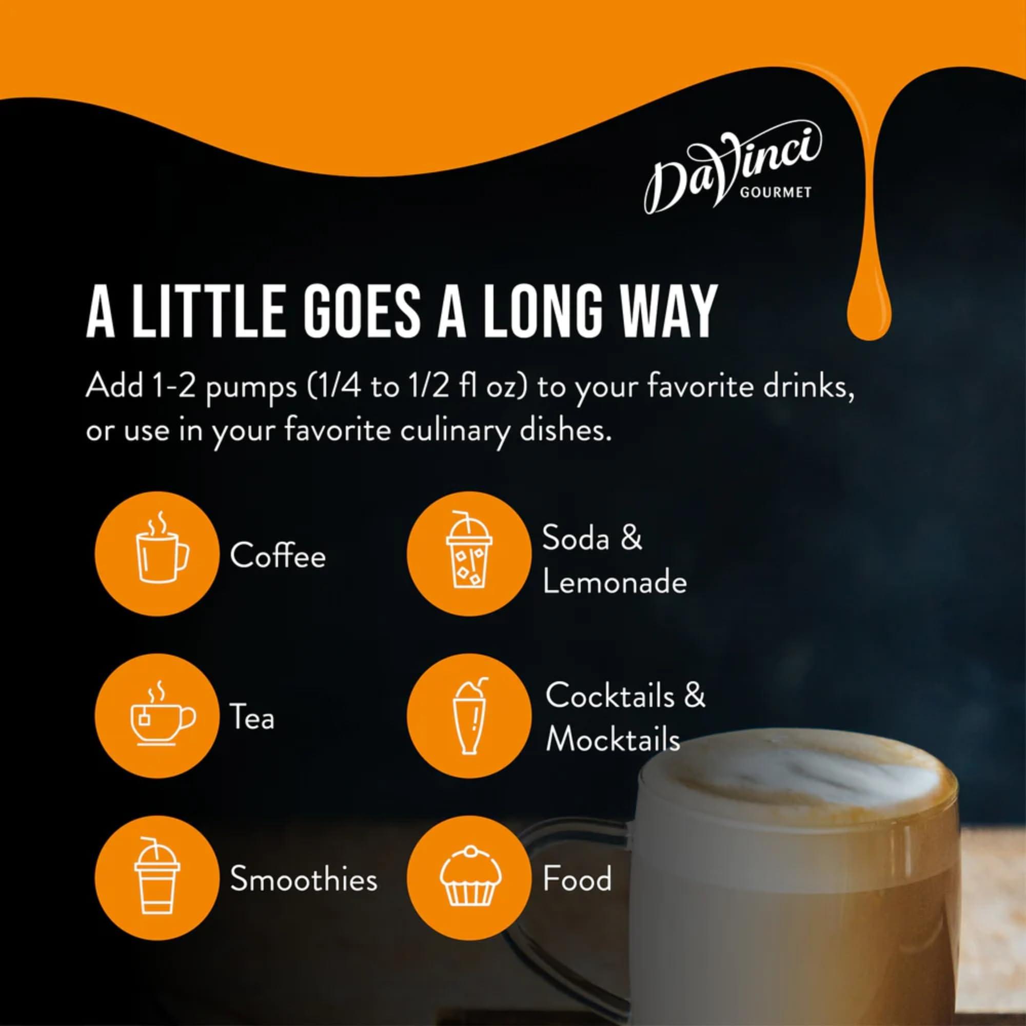 By The Cup DaVinci Gourmet Classic Caramel Syrup, 750 ml (25.4 fl oz) Plastic Bottle (Pack of 2) with 2 By The Cup Pumps